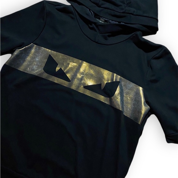 Fendi Short Sleeve Hoodie Sweatshirt - Picture 2 of 7